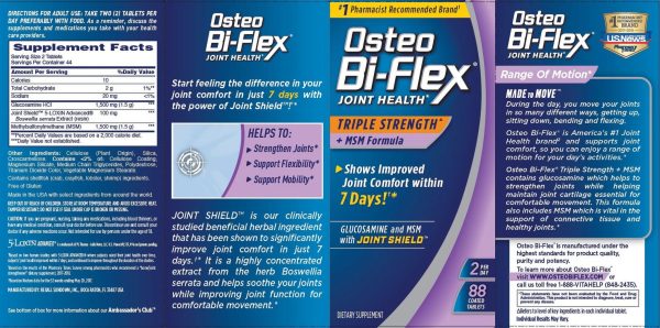 Osteo Bi-Flex Triple Strength With MSM and Glucosamine, Joint Health Supplement - Image 4