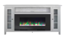 Cambridge 70 White Electric Fireplace TV Stand (Mantle Only)