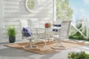 Hampton Bay Riverbrook Shell White 5-Piece Outdoor Patio Set - Table ONLY