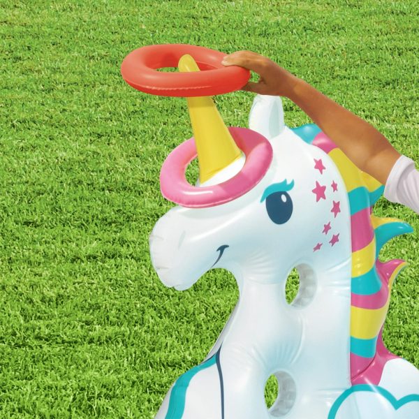 Play Day Round Inflatable Rainbow Play Center - Image 5