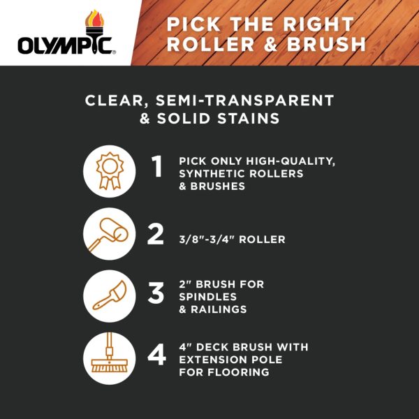 Olympic 1 Gallon Oxford Brown Exterior Solid Wood Protector Stain + Sealant - Image 10