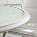 Hampton Bay Riverbrook Shell White 5-Piece Outdoor Patio Set - Table ONLY