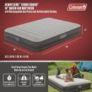 Coleman AlwayzAire Tough Guard Air Mattress Queen 14 with Dual Pump