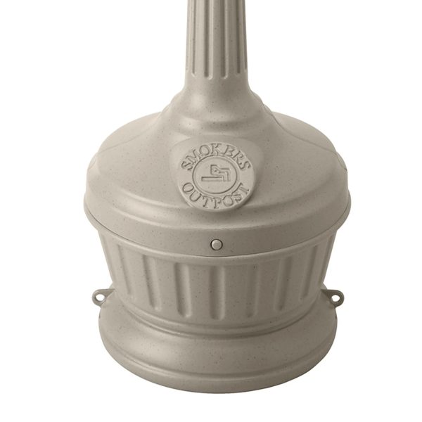 Commercial Zone Smoker’s Outpost Standard Cigarette Receptacle, Beige - Image 4
