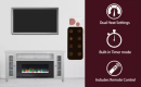 Cambridge 70 White Electric Fireplace TV Stand (Mantle Only)