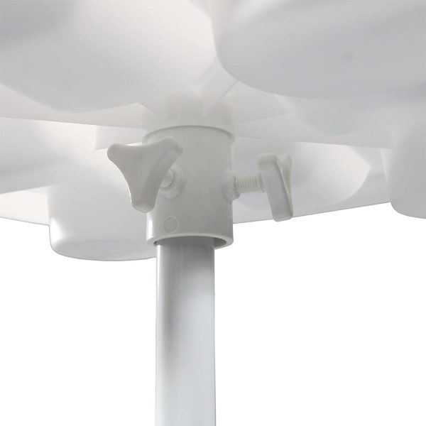 Outdoor Beach Umbrella Table - 4 Drink Holders and Tray Slots - Image 3