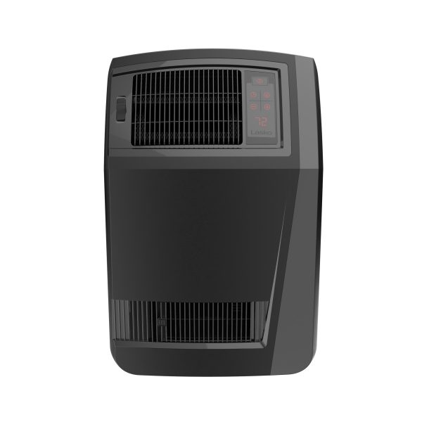 Lasko 1500W Cyclonic Ceramic Console Electric Space Heater with Timer, Black - Image 2