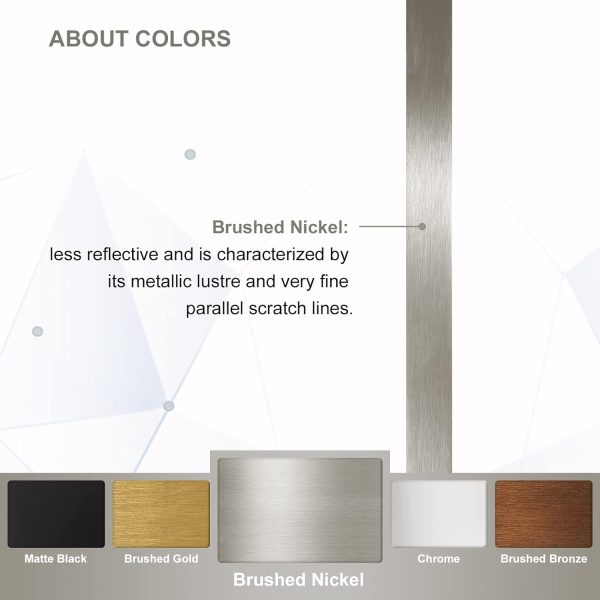 Brushed Nickel Mirror for Wall, 20”x28” - Image 6