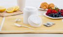 Dart Optima White Reclosable Foam Cups Lids, 16 oz., 1000/Carton