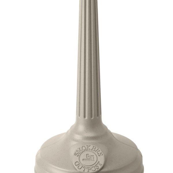 Commercial Zone Smoker’s Outpost Standard Cigarette Receptacle, Beige - Image 3