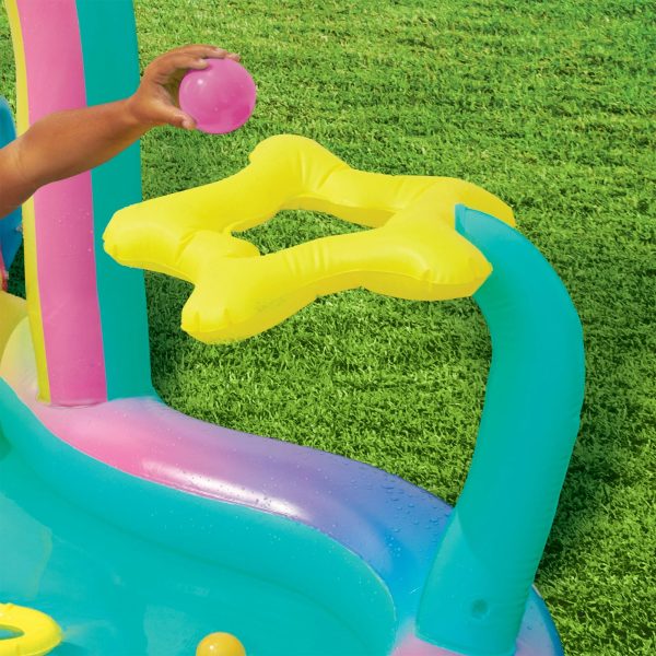 Play Day Round Inflatable Rainbow Play Center - Image 6