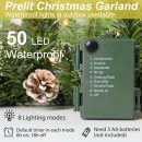 Christmas Garland Prelit 9 Ft with 50 Led Lights