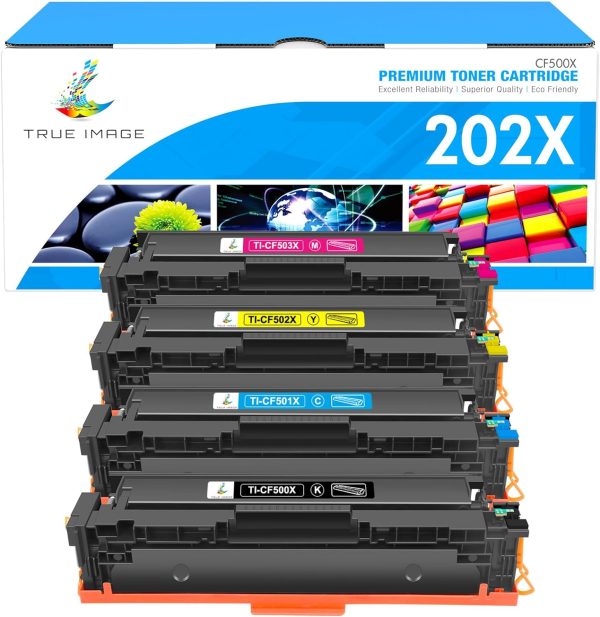 Compatible Toner Cartridge Replacement for HP 202X, 4 Pack - Image 7