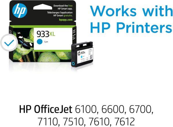 HP 935XL Cyan High Yield Original Ink Cartridge ,Exp:08/2023 - Image 2