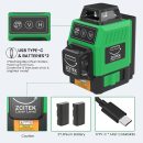 Laser Level 360 Self Leveling, Laser Levels 3 * 360 12 Lines Lazer for Construction