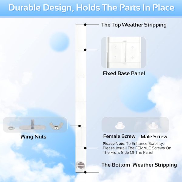 liding Door Portable Air Conditioner Seal Kit - Image 5