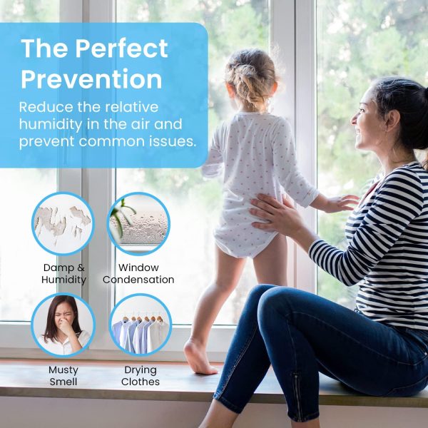 Pro Breeze 0.45-Pint Dehumidifier with Bucket and Auto Shut Off - Image 3