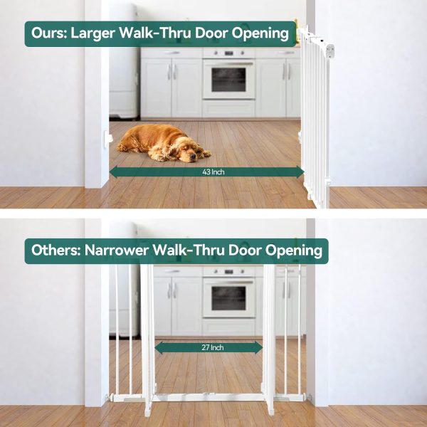 Babelio 34 Extra Tall Baby/Dog Gate, White - Image 5
