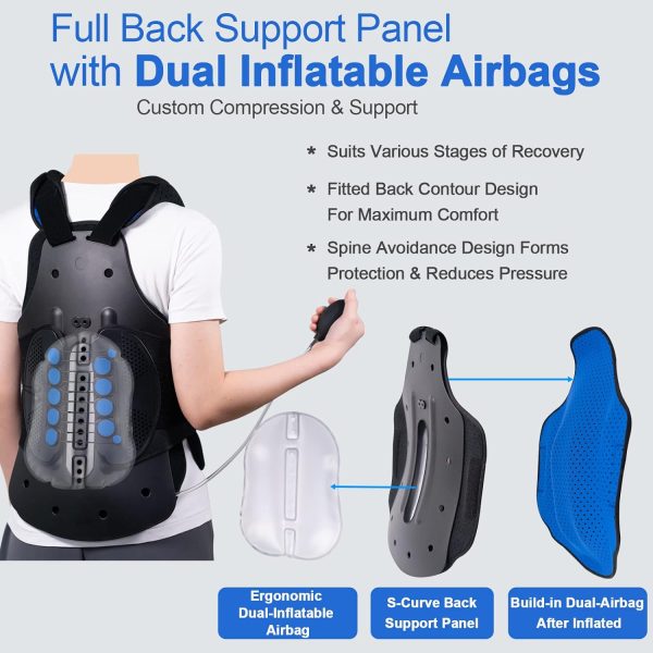 Medical Full Back Brace - Fit Men & Women (Medium) - Image 4