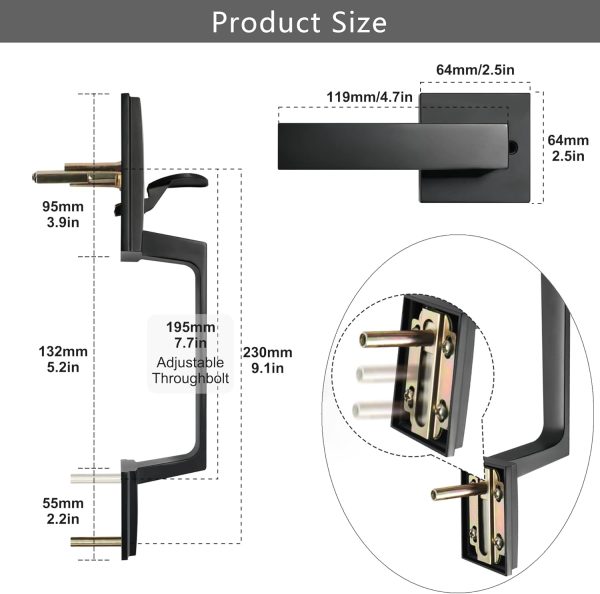 Exterior Door Entry Handle with Door Lever - Image 6