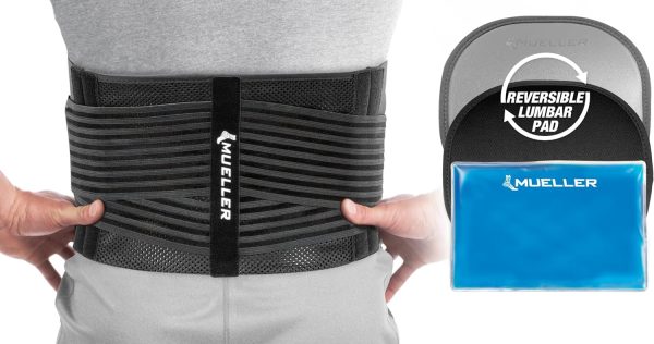 MUELLER Sports Medicine 4-in-1 Lumbar Back Brace with Removable Hot/Cold Pack - Image 2