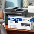 TN760 High-Yield Black Toner Cartridge, 2 Pack