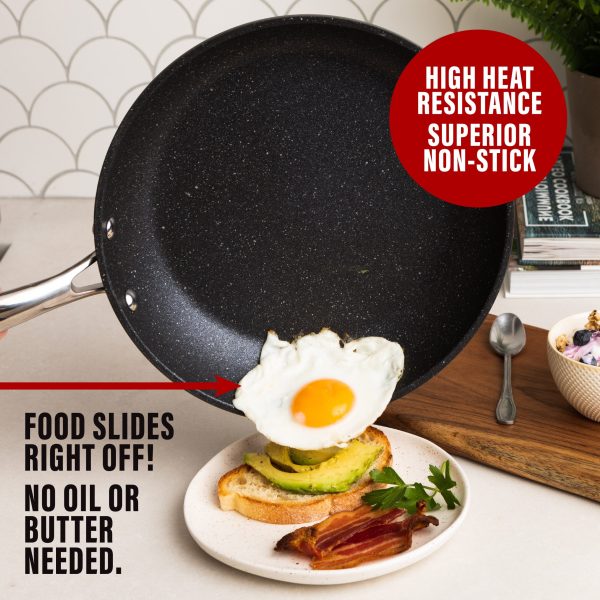 Granite Stone 12, Non-Stick Frying Pan, Black - Image 3