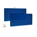 Blue Louvered-Panel for Hanging Bins, 48W x 24H