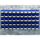 Blue Louvered-Panel for Hanging Bins, 48W x 24H