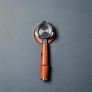 54mm Bottomless Portafilter, Rosewood Handle