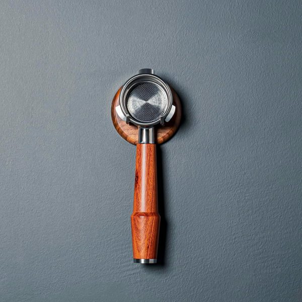 54mm Bottomless Portafilter, Rosewood Handle - Image 6