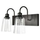 16 Farmhouse 2-Light Bronze Vanity Light