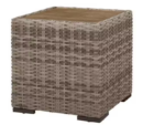 Kingsbrook Aluminum Wicker Outdoor Woven Side Table