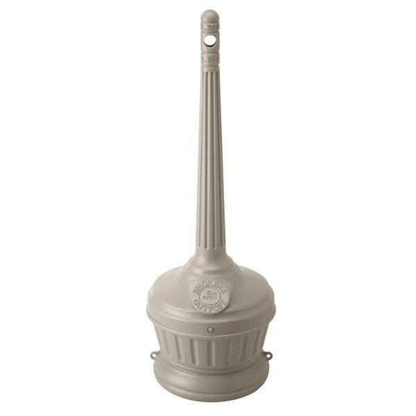 Commercial Zone Smoker’s Outpost Standard Cigarette Receptacle, Beige