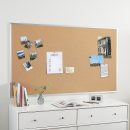 Staples Cork Bulletin Board, Aluminum Frame, 5'W x 3'H