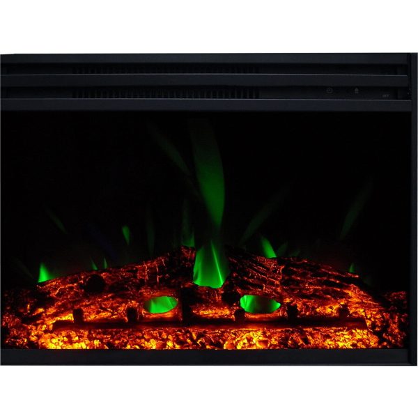 Hanover 24.4 x 17.6 x 7Electric Fireplace Insert with Enhanced Log Display