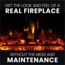Hanover 24.4 x 17.6 x 7Electric Fireplace Insert with Enhanced Log Display