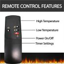 Hanover 24.4 x 17.6 x 7Electric Fireplace Insert with Enhanced Log Display