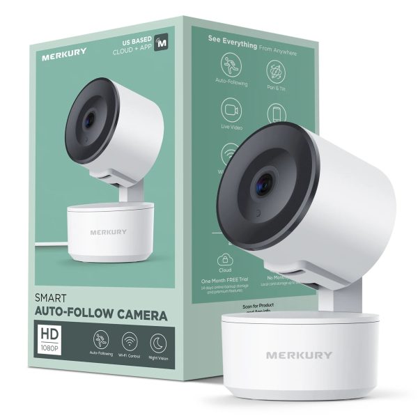 Merkury Smart Indoor Auto-Tracking Wi-Fi Camera