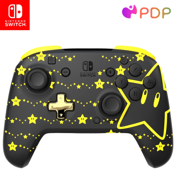 PDP REMATCH GLOW Wireless Controller: Super Star For Nintendo Switch