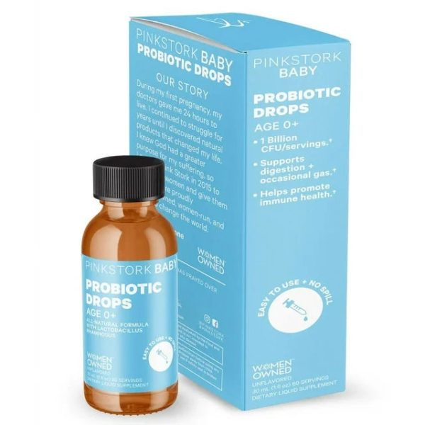 Pink Stork Baby Probiotic Drops: Infant Probiotic Drops for Baby