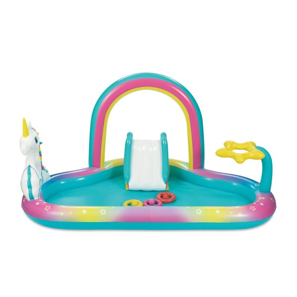 Play Day Round Inflatable Rainbow Play Center