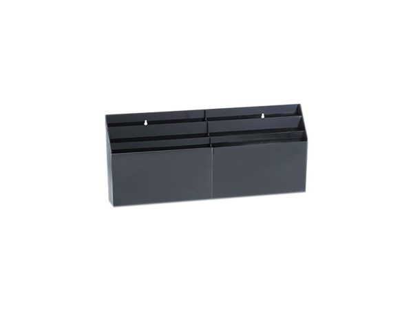 Rubbermaid 96060ROS Optimizers Six-Pocket Organizer, Black