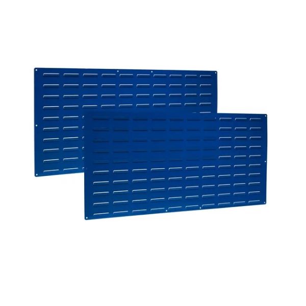 Blue Louvered-Panel for Hanging Bins, 48W x 24H