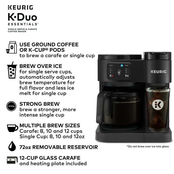 Keurig K-Duo Essentials, Hot & Iced Single-Serve - Image 3