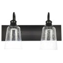 16 Farmhouse 2-Light Bronze Vanity Light