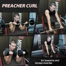 Syedee Preacher Curl Bench, Red