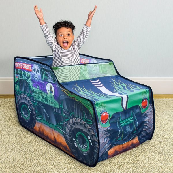 Monster Jam Pop Up Tent, Polyester Material for Inside & Outside Use - Image 2