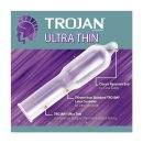 Trojan Ultra Thin Lubricated Condoms, 3 Ct