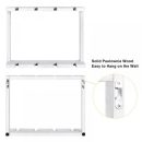 2 Tier Wall Mounted Wood Wine Glass Holder Rack, Set of 2, Gray White